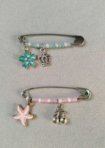 Handmade Beaded Safety Pin Brooch (150 each, you c