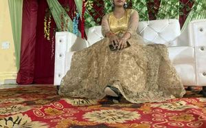 Elegant Golden Ethnic Gown