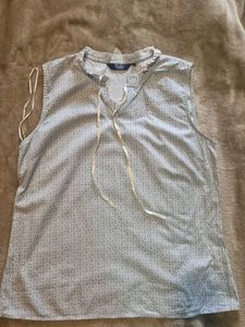 Chic Sleeveless Printed Top