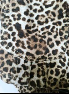 Leopard Print Cropped Jacket