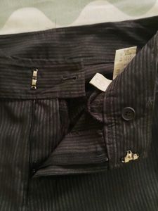 Striped Black Pants