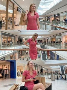 Pink Collared  Dress