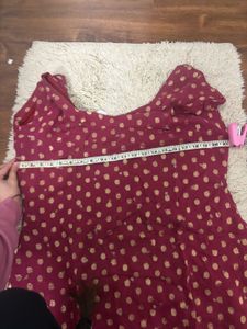 Maroon &amp; Gold Embellished Salwar Suit