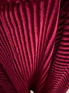 Velvet Ribbed Fit and Flare Dress