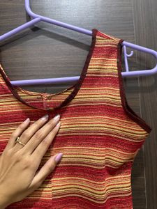 Brown Sleeves Top for Ladies