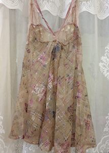 Sheer Floral Lace Cami dress