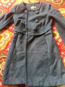 Teal Button-Up Coat