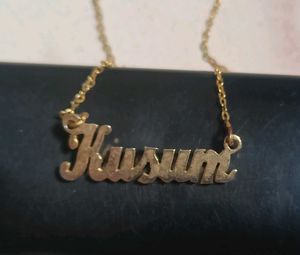 Personalized "Kusum" Name Necklace