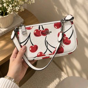 Coach Cherry Print Wristlet Bag