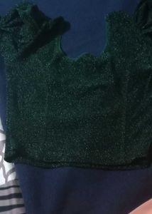 Sparkly Green blouse