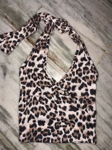 Y2K Leopard 🐆 Print Halter Top