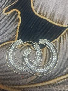 Sparkling Hoop Earrings