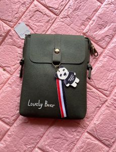 Cute Panda Charm Crossbody Bag
