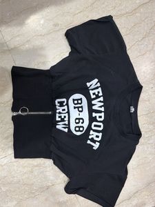 Black Newport Crew T-Shirt