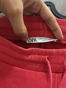 Zara Red Sweatpants