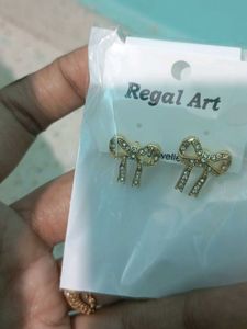 Regal Art Bow Stud Earrings