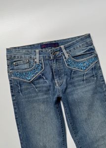Y2K Embellished Bootcut Jeans