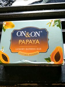ON and O N PAPAYA SOAP
