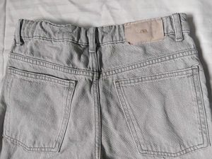 Grey Wide Leg Jeans