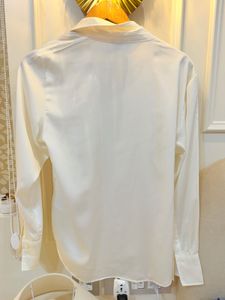 classic white Satin shirt