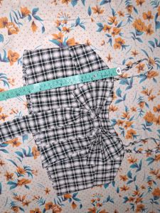 Chic Plaid Halter Crop Top