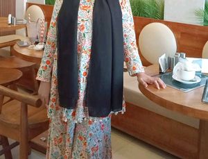 Floral Kurta with cotten sharara set