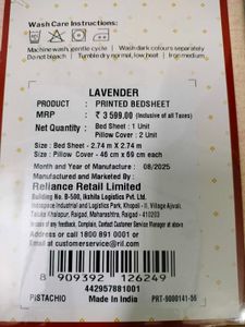 Portico Lavender Bedsheet Set