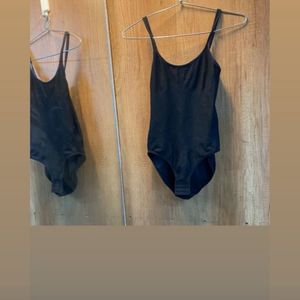 Sleek Black One-Piece Swimsuit