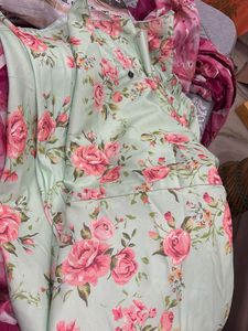 Elegant Floral Kurta Set with Dupatta