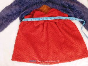 Girls Red Dress with Shrug