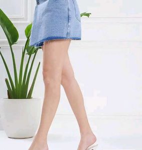 Light Wash Denim Shorts