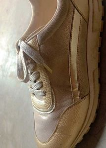 Stylish Gold Sneakers