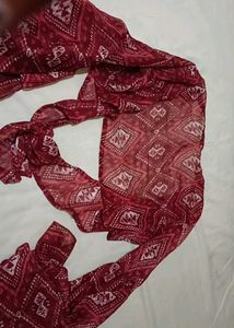 Maroon Ethnic Dupatta