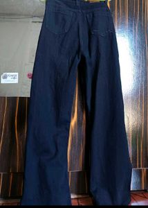 Black Wide Leg Denim Jeans
