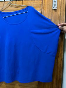 Vibrant Blue Casual Tunic