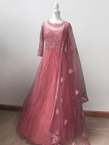 Designer Pink Wedding Guest Gown