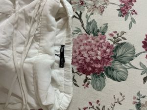 ZARA White Puff Sleeve Mini Dress