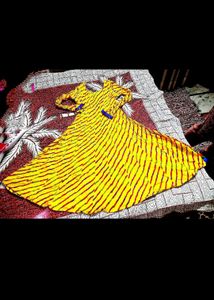 elegant embroidered anarkali suit