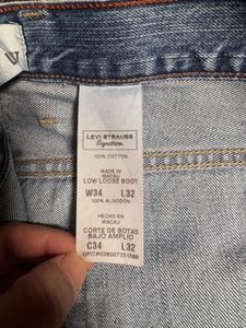 Vintage Levis Strauss Wide Leg Denim Jeans