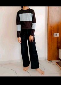 Two-Tone Long Sleeve T-Shirt
