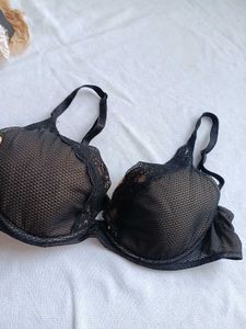 Sheer Black Lace Bra