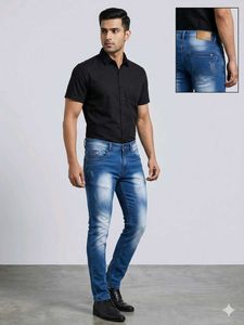 Men's Blue Slim Fit Jeans