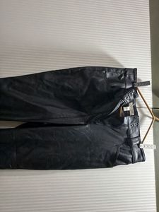 Black Faux Leather Pants