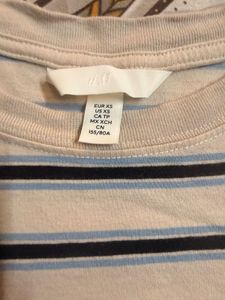 h&amp;m women stripted tshirt