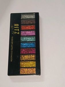 RITZ BEAUTY 10 Color Glitter Eyeshadow Palette