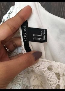 Forever 21 Off White Lace Dress