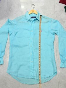Ralph Lauren Sky Blue 100% Linen Shirt
