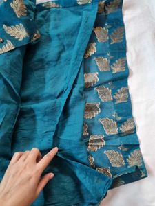 Elegant Teal Embroidered Kurti Set