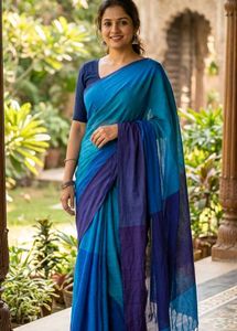 Simple Handloom Cotton saree