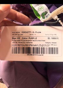 Purple Ruched Maxi Dress